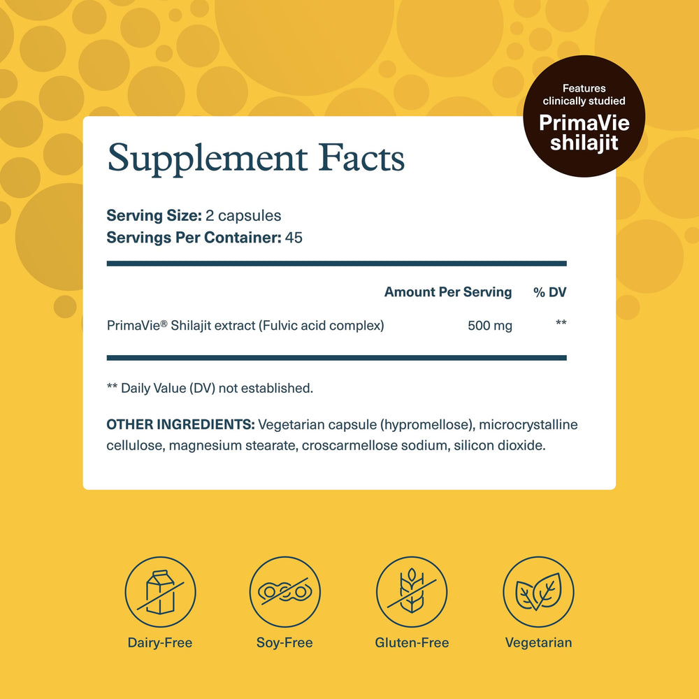 Youtheory Shilajit Advanced bottle back shows product details for informed daily use