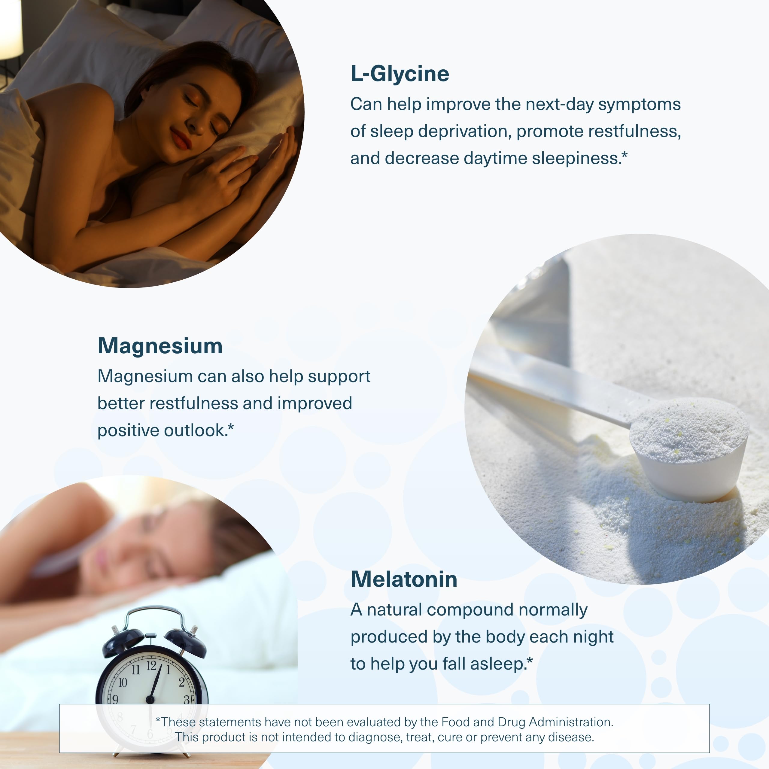 Youtheory Sleep Nighttime Powder ingredient list on the label.
