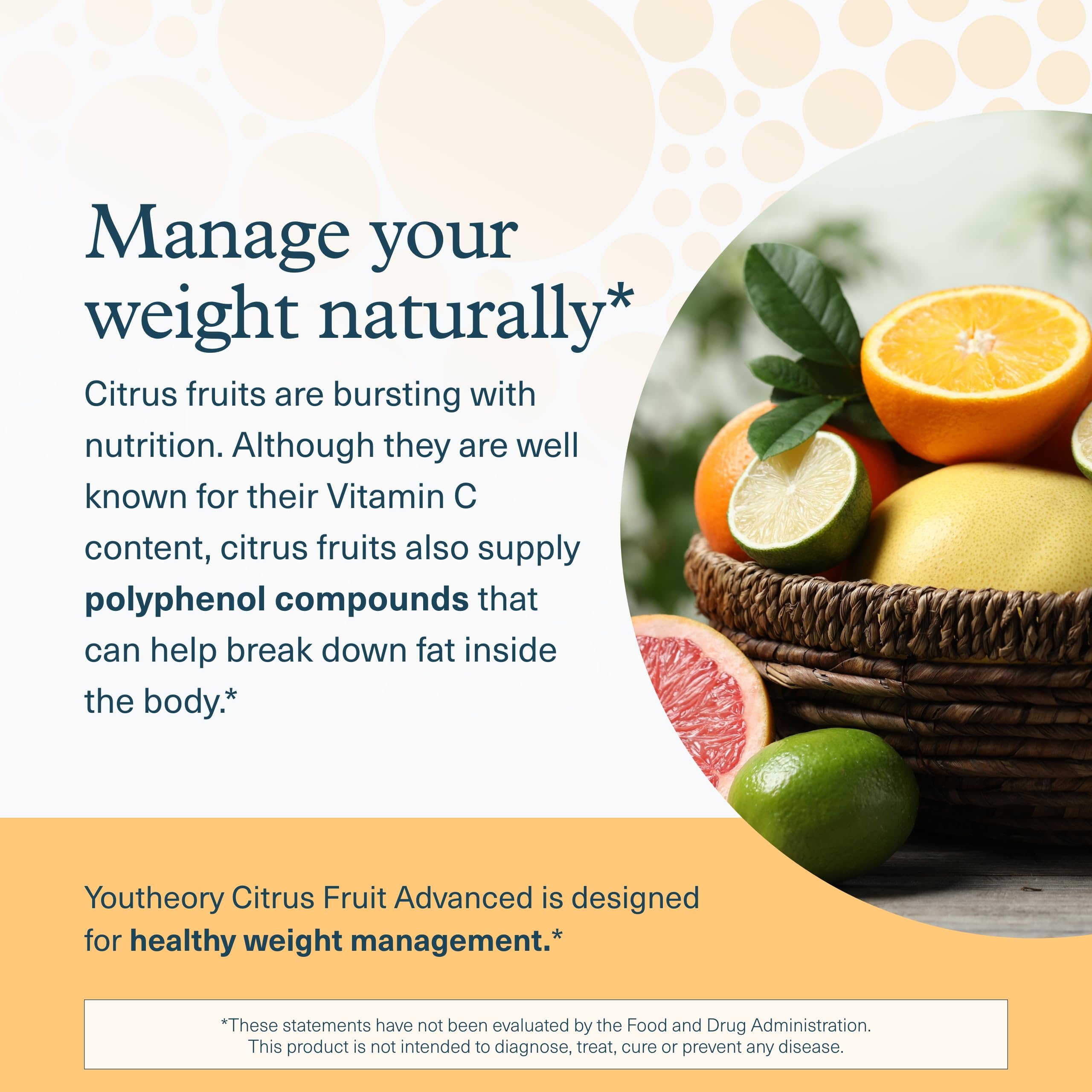 Youtheory Slimming Citrus Fruit vegan-friendly packaging signals allergen-free benefits.