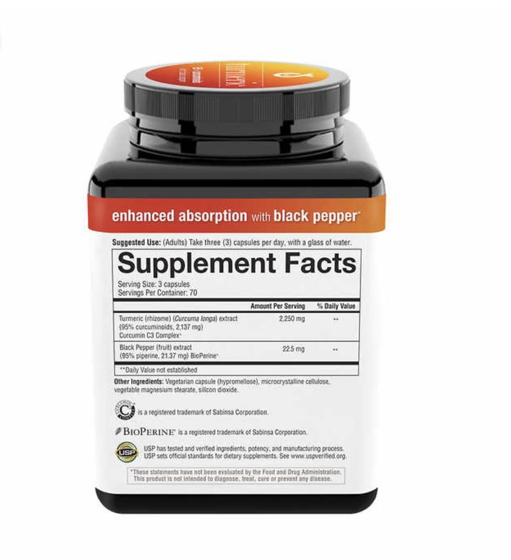 Youtheory turmeric curcumin capsules pour illustrating convenient daily use for joint wellness.