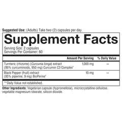 Close-up of Youtheory Turmeric Extra Strength capsules