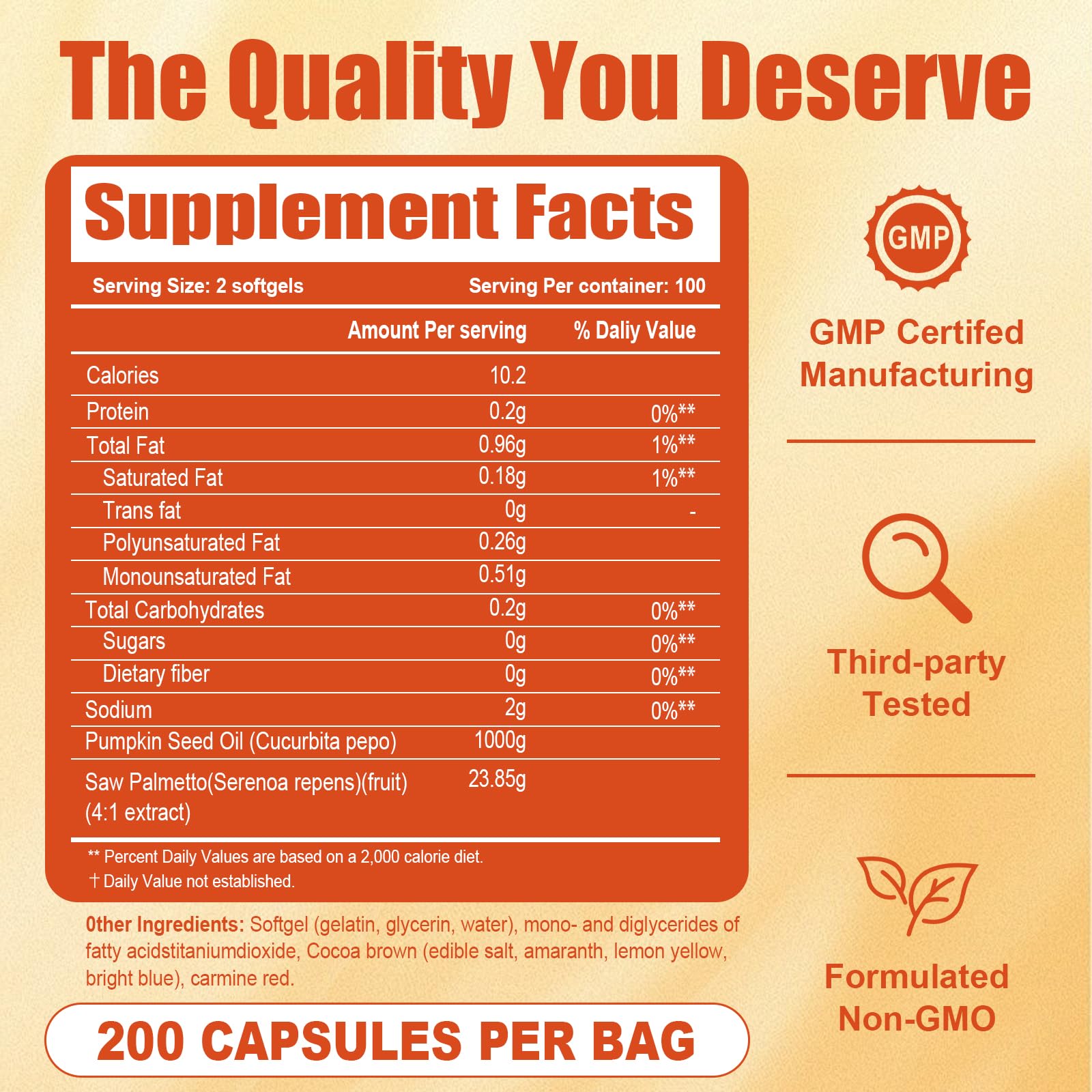 YPRYPR Aurove ingredients closeup emphasizes fatty acids and phytosterols.