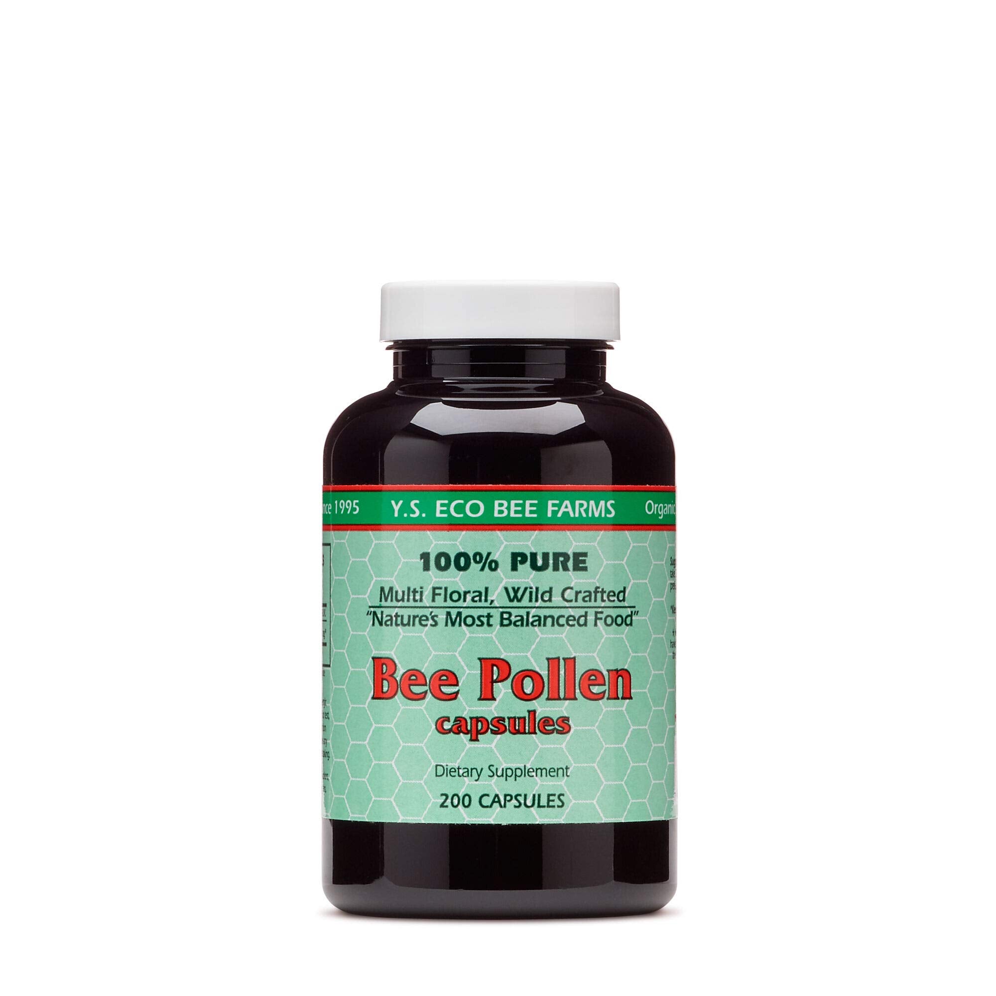 YS Eco Bee Farms Bee Pollen bottle for daily energy support