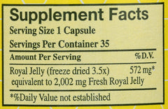 YS Eco Bee Farms packaging box with genuine freeze-dried royal jelly