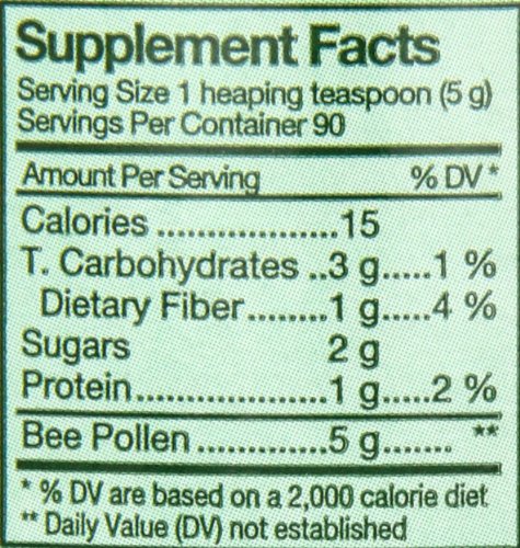 YS Organic Bee Farms phytonutrient-rich granules close-up