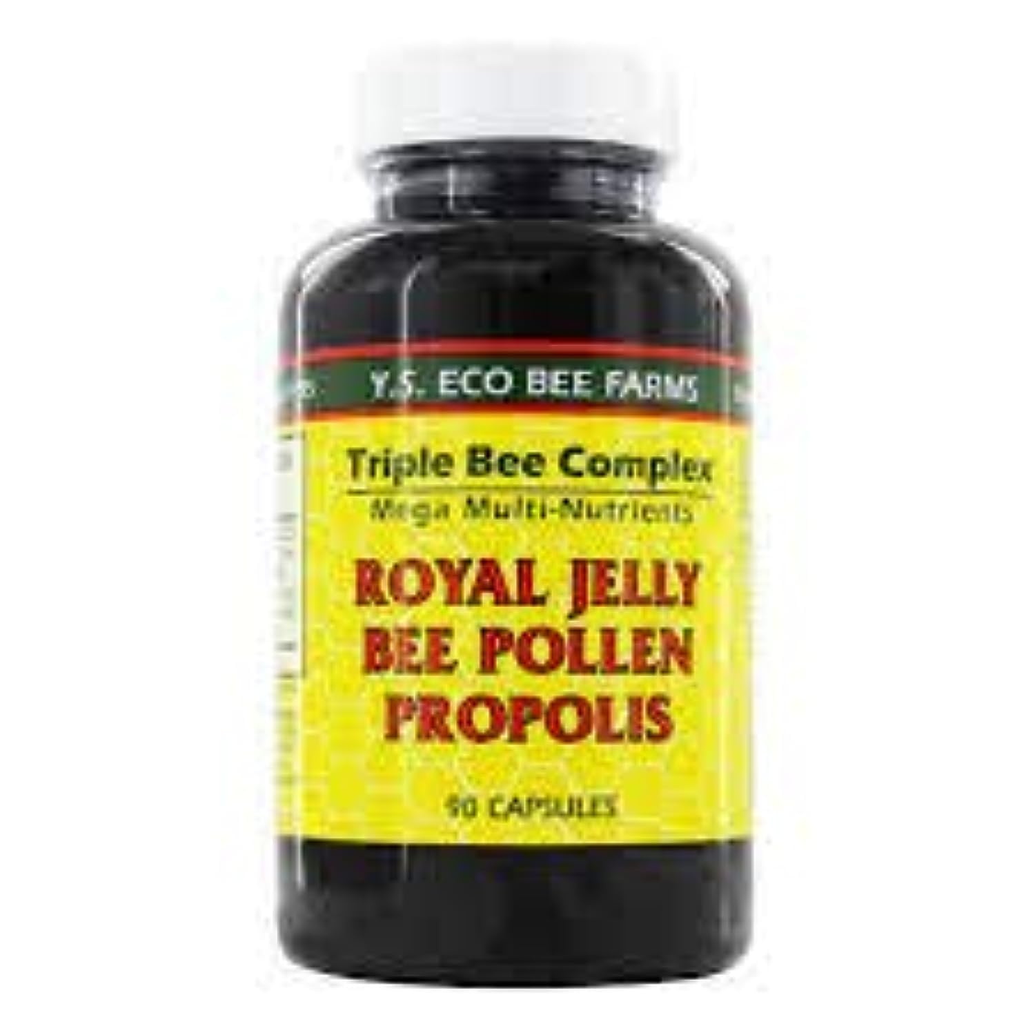 Ys Organic Bee Farms triple bee complex capsules for convenient on-the-go supplementation
