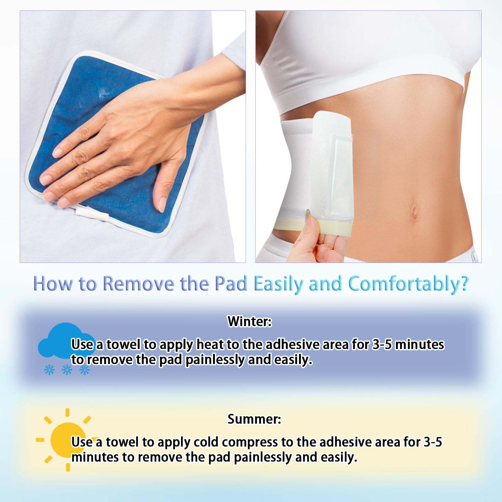 YSSPPOY castor oil pack wrap for the knee, comfortable and easy to wear.