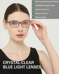 YTDBNS ladies eyeglasses designed for fashion and computer use
