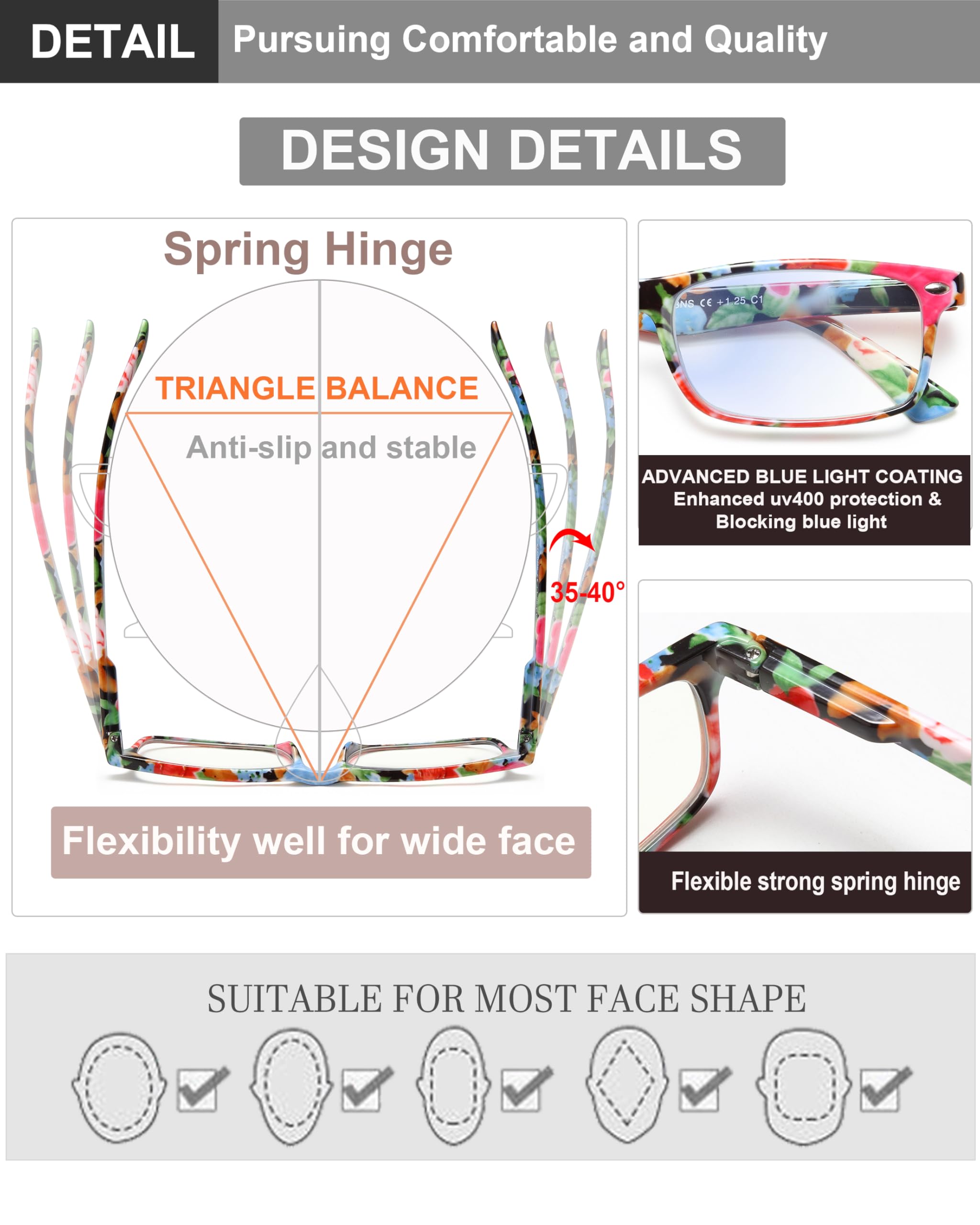 YTDBNS lightweight frame offers all-day comfort