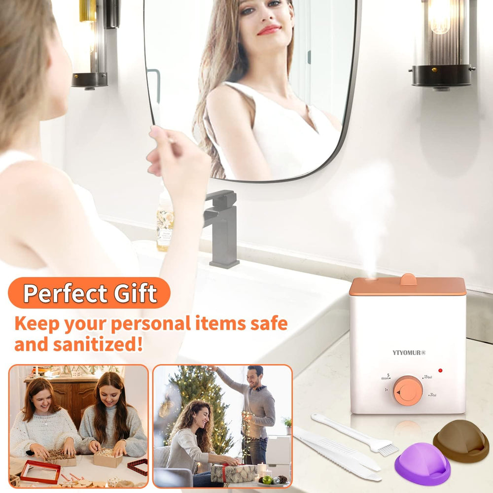 YTYOMUR easy-clean cycle makes sanitizing cups and discs simple.