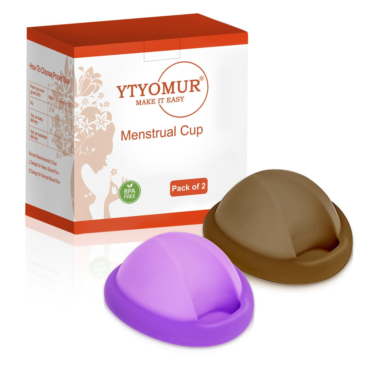 YTYOMUR large reusable menstrual disc for heavier flow and secure wear.
