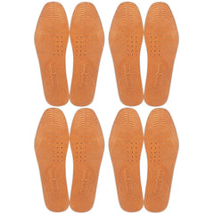 YUANQIAN absorbent ultra-thin pigskin leather insoles pack front view for discreet odor control