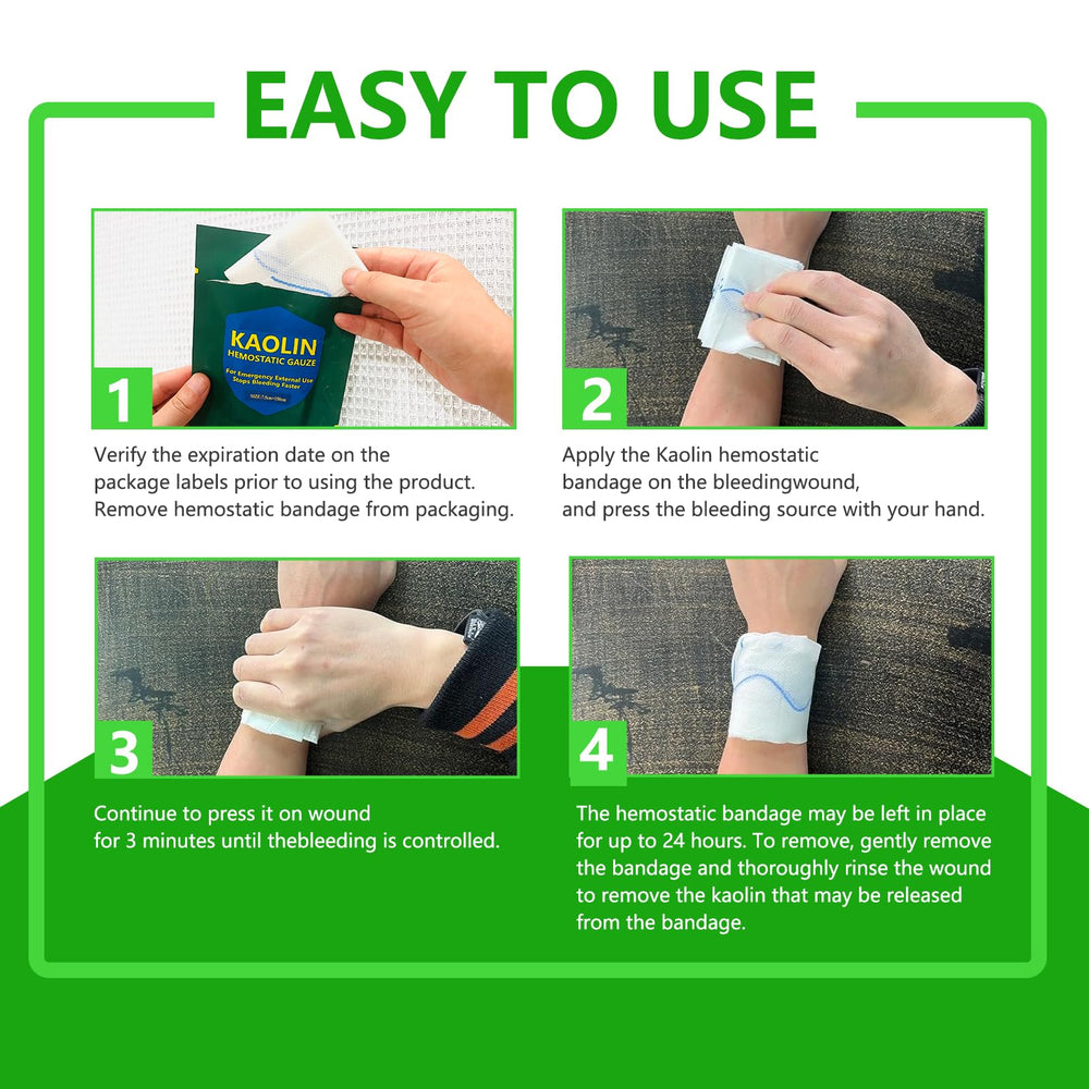 yueerbao action-ready gauze for venous or arterial bleeds in emergencies