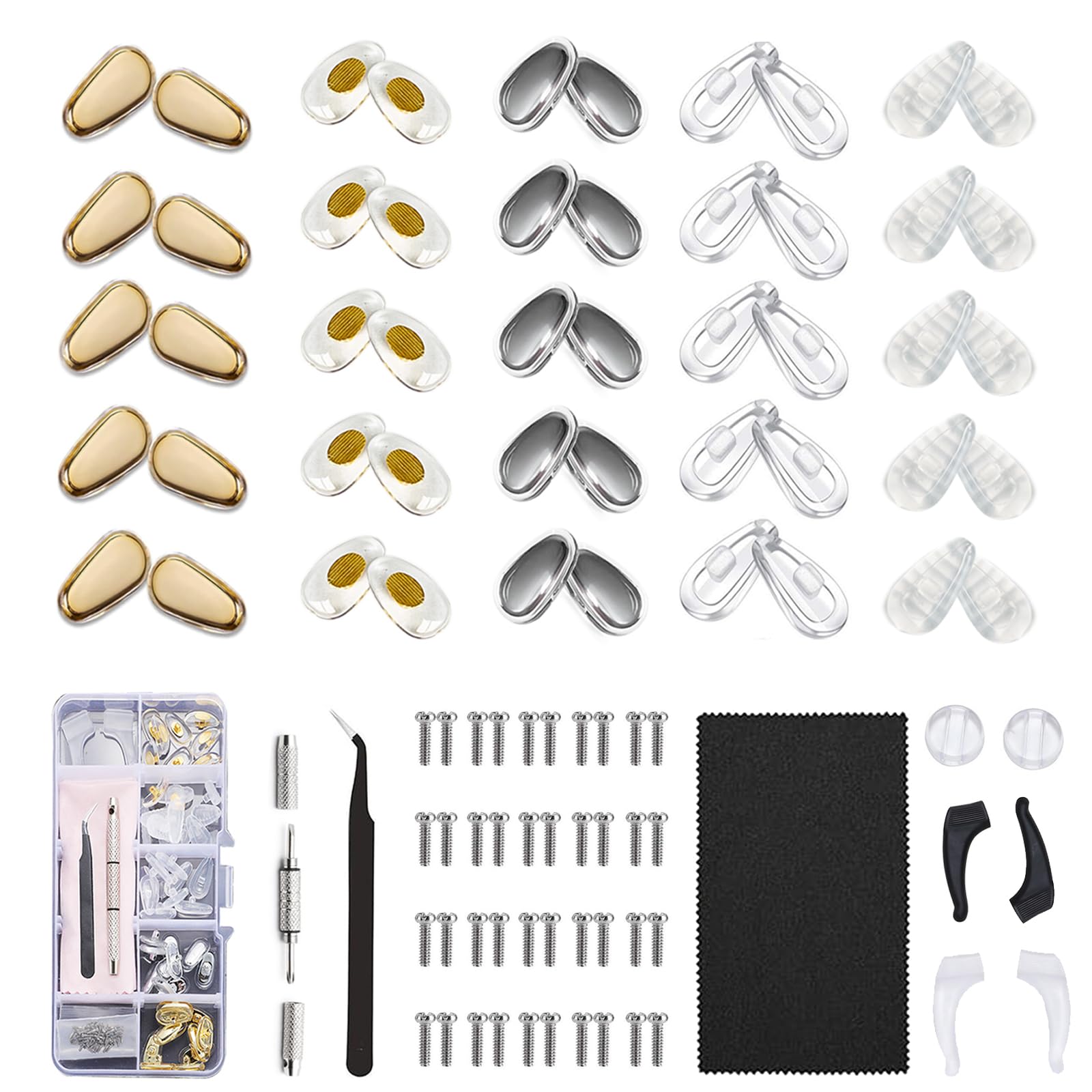 Yueerbao nose pads close-up; ultra-soft silicone for all-day comfort