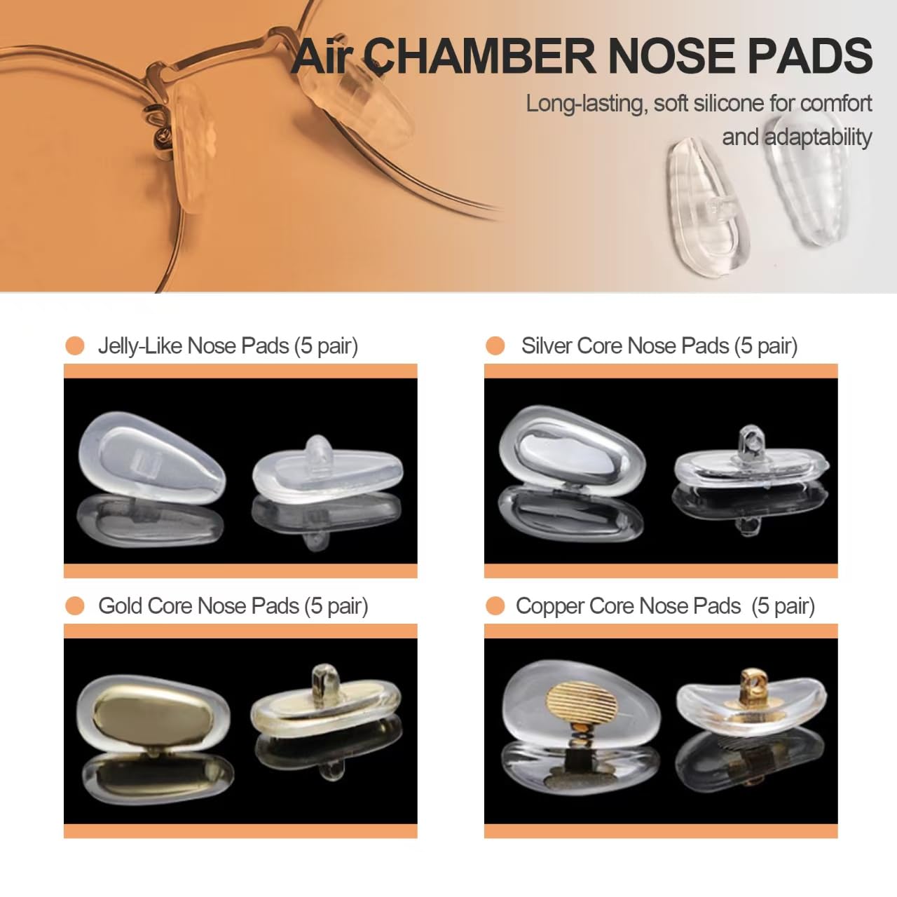 Yueerbao universal-fit pads fit most frames for quick repairs