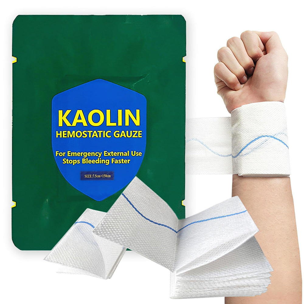yueerbao rapid clotting gauze 3x5ft sterile pack for quick bleeding control in emergencies
