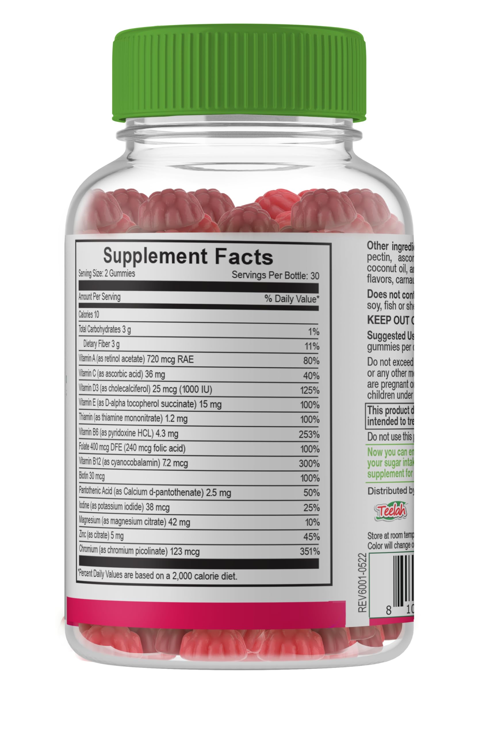 Kosher/Halal certification icon on YUM-V'S gummy packaging