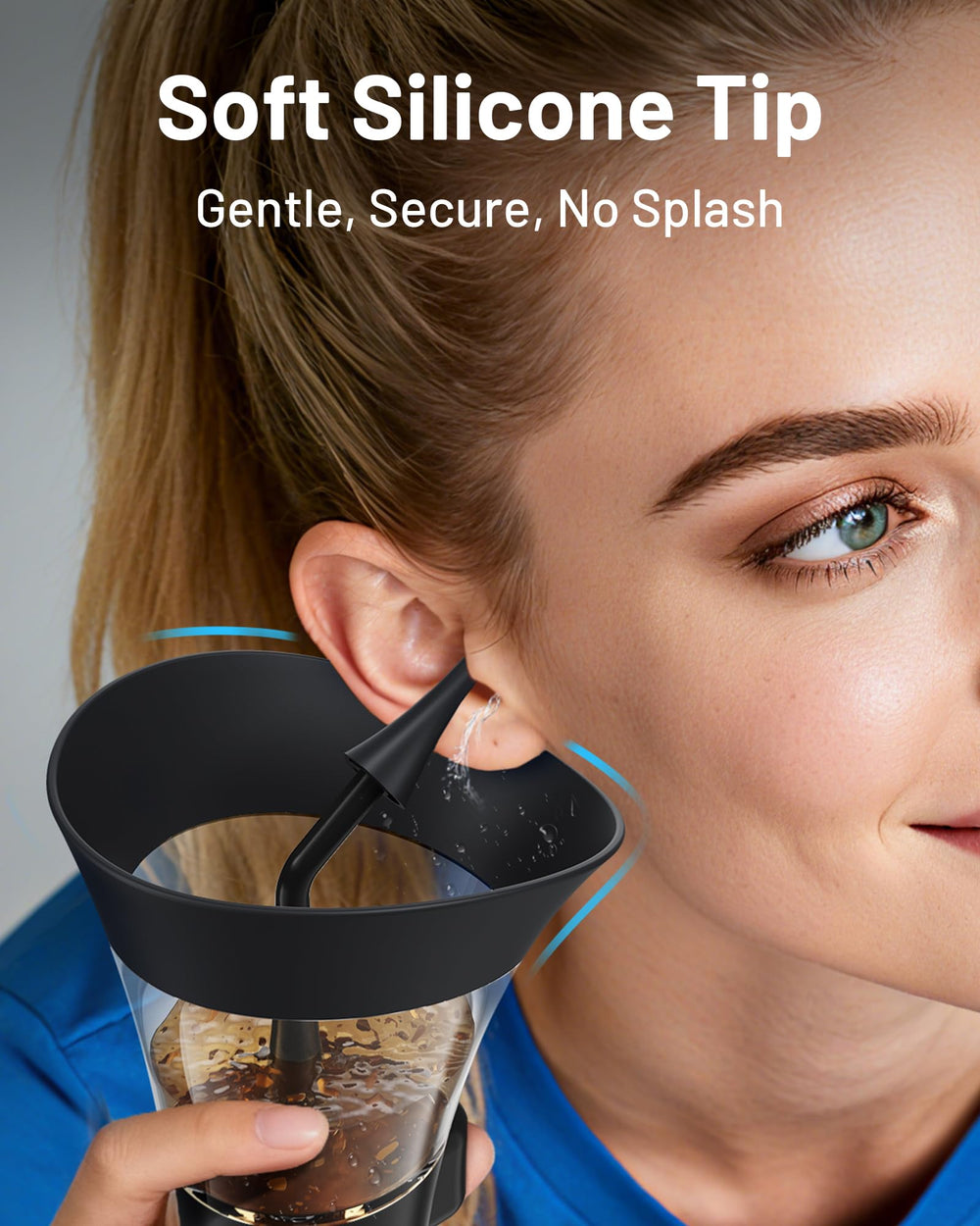Yumika ear cleaner compact reservoir with integrated waste collection