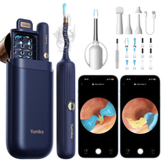 Yumika Earwax Camera Otoscope with light highlighting clear ear canal for home checks.