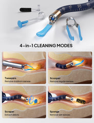 Yumika visible ear cleaner illuminates the canal to prevent over-insertion.