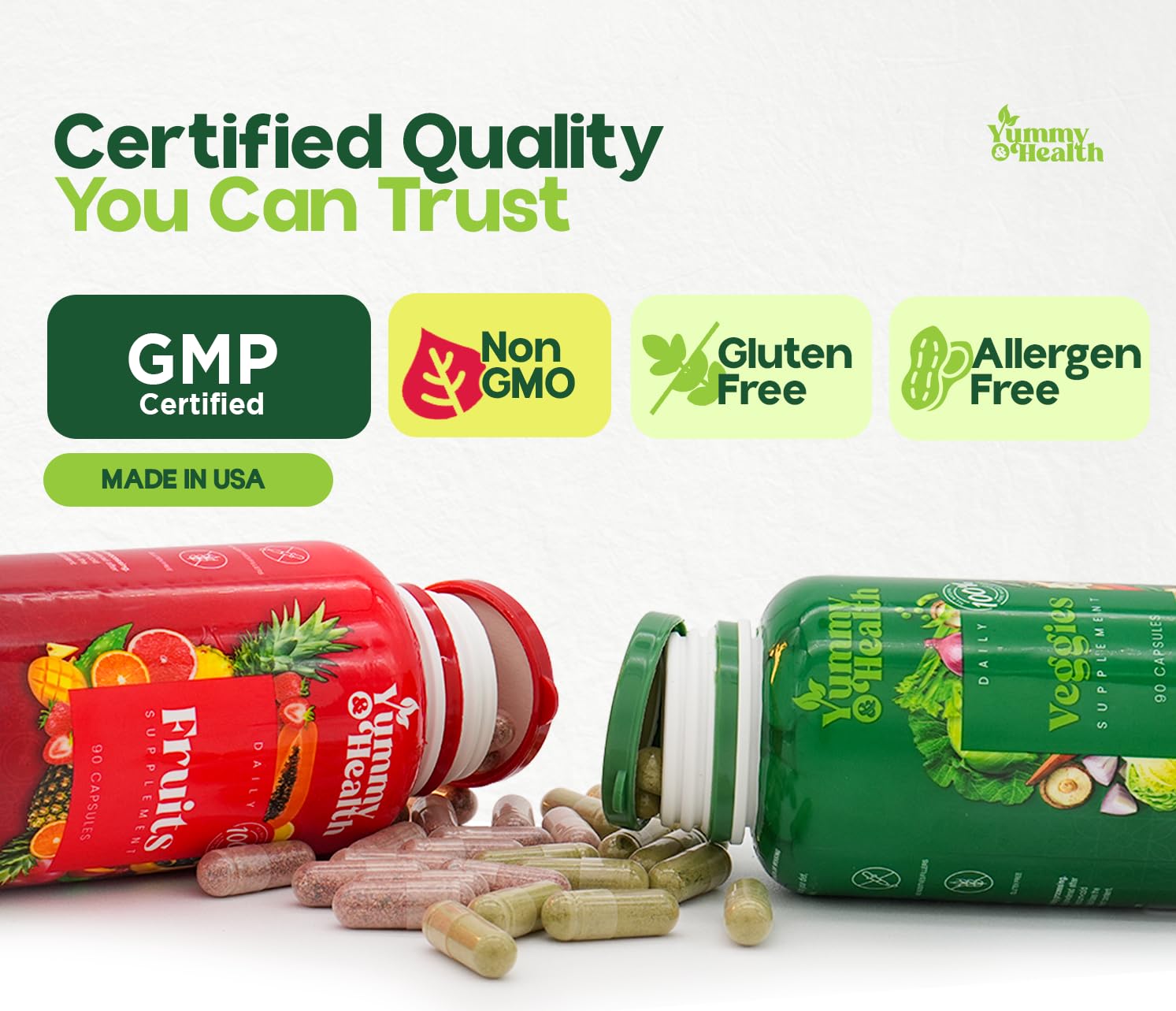 Packaging image communicates vegan and gluten-free benefits