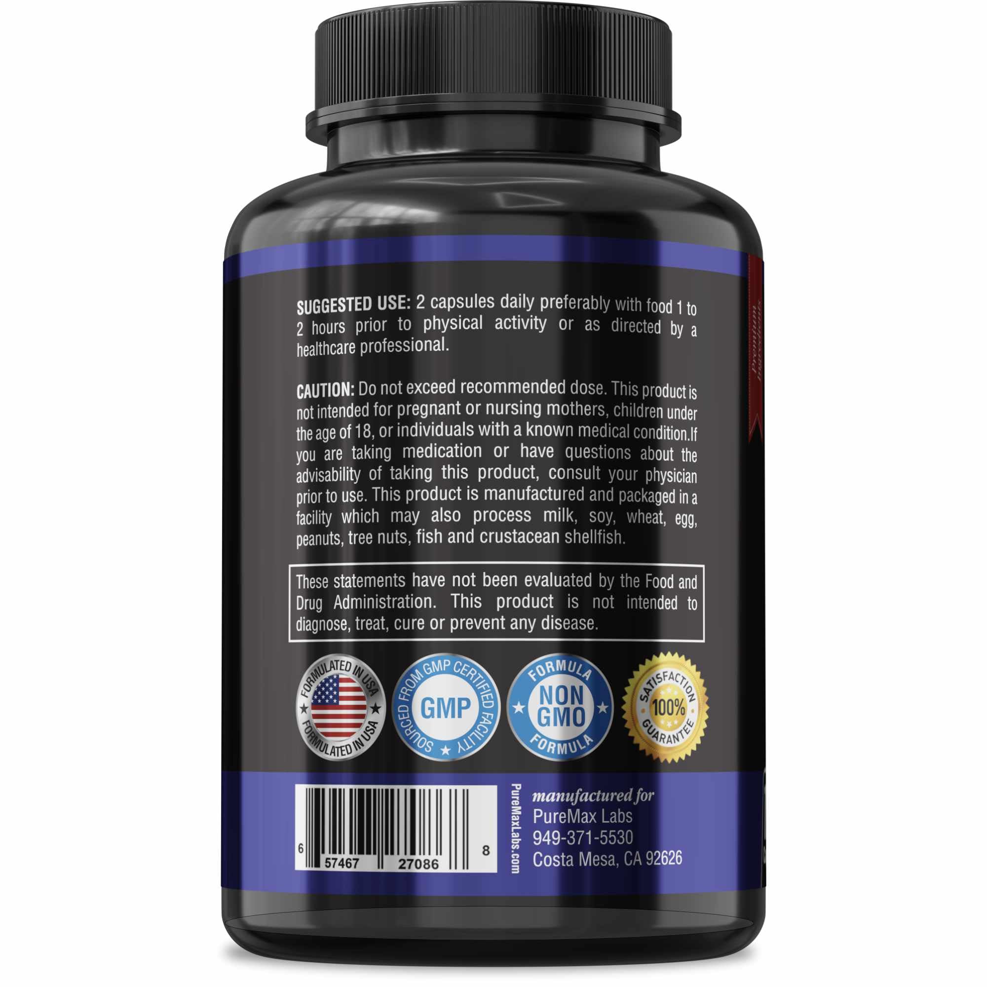 YUMMYVITE L-Arginine capsules present as an energy-boosting option