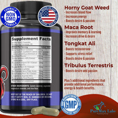 YUMMYVITE Maca capsules highlight natural energy and stamina support