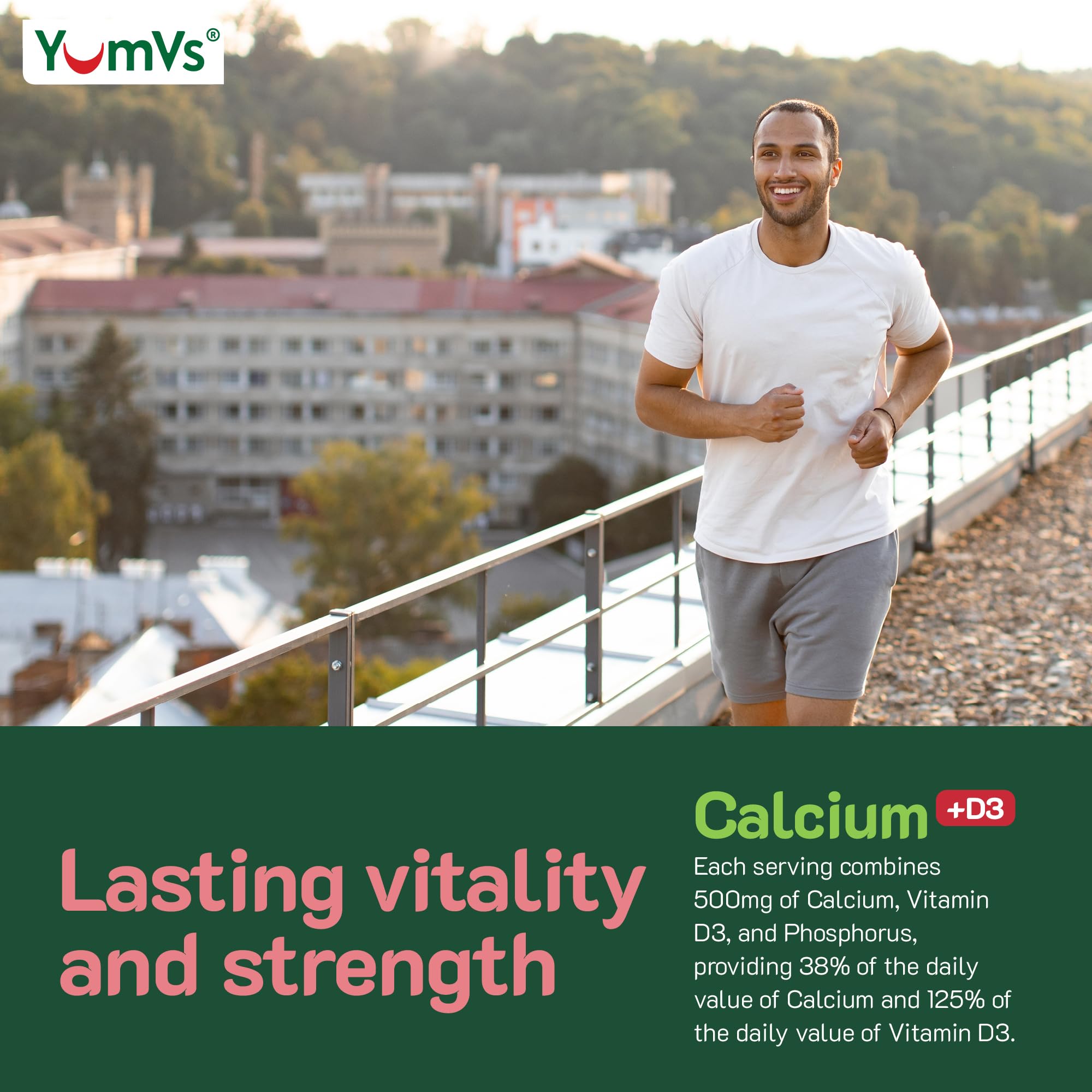 YUM-V'S daily-dose guidance with two gummies for adults