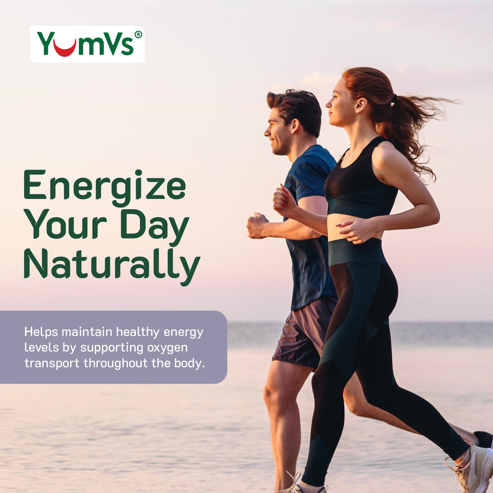 YUM-V'S Iron Gummies support a simple two-gummy daily routine.