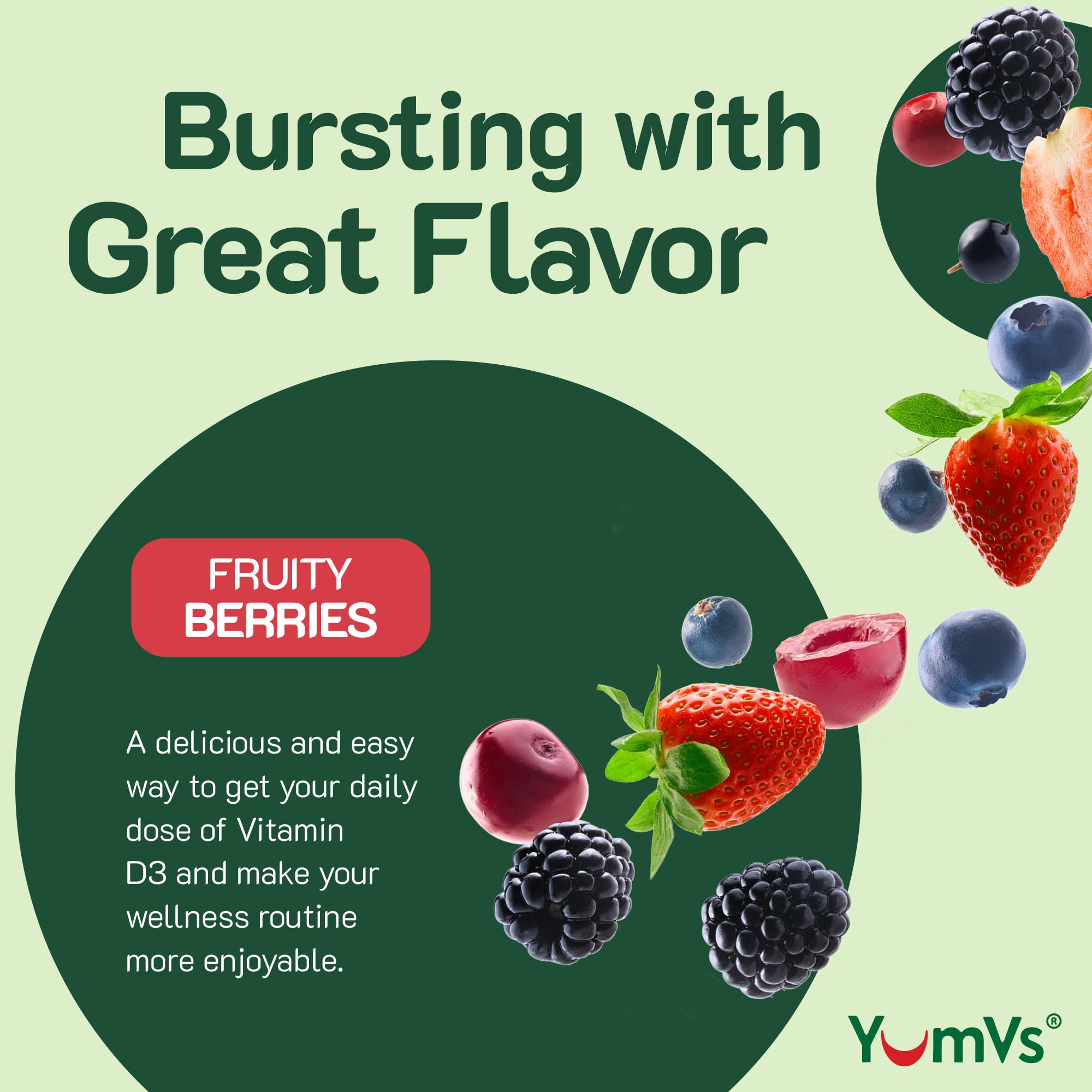 Soft-chew gummies emphasize easy-to-chew daily vitamin routine.
