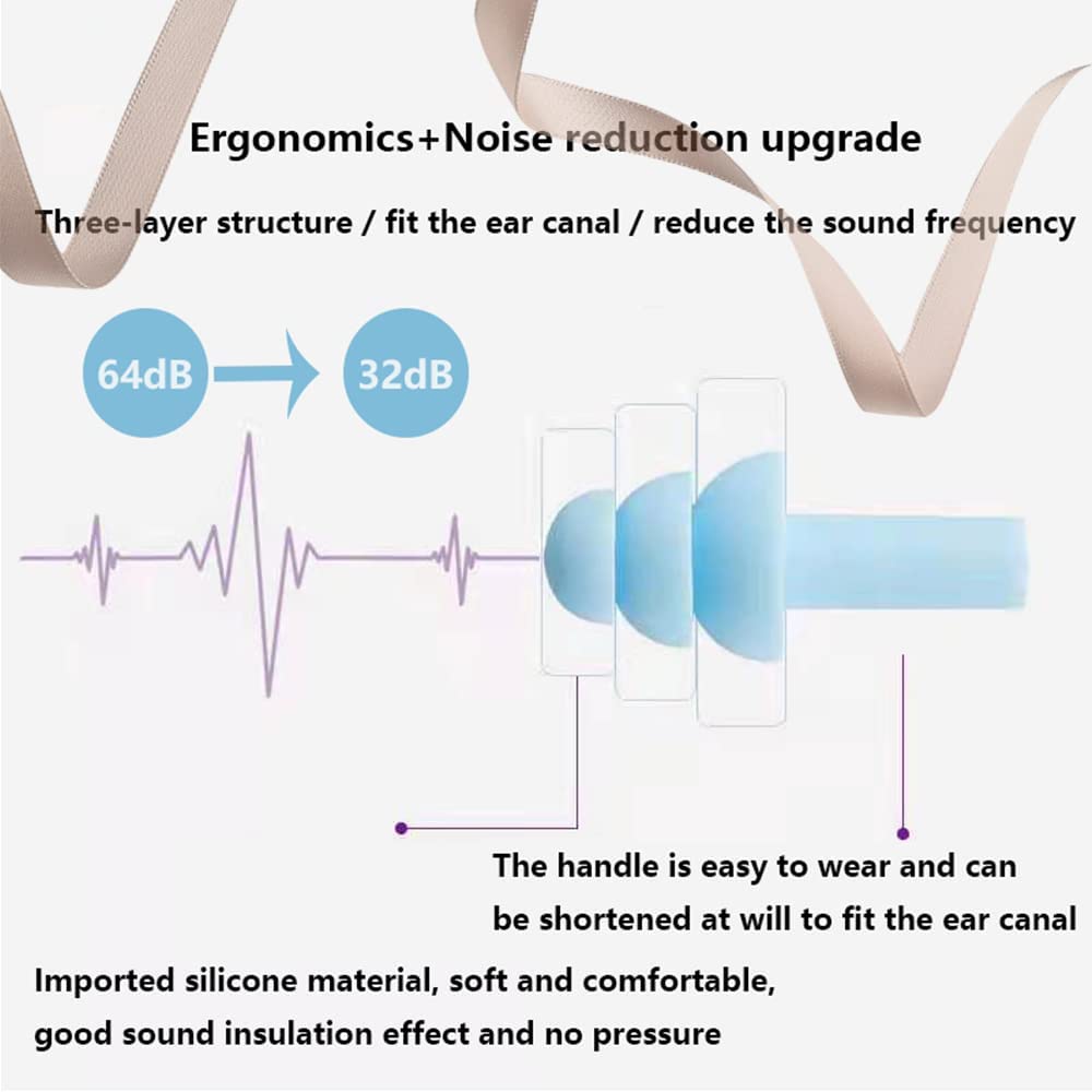 YUNHAN HN silicone earplugs with soft tips for comfortable all-night wear