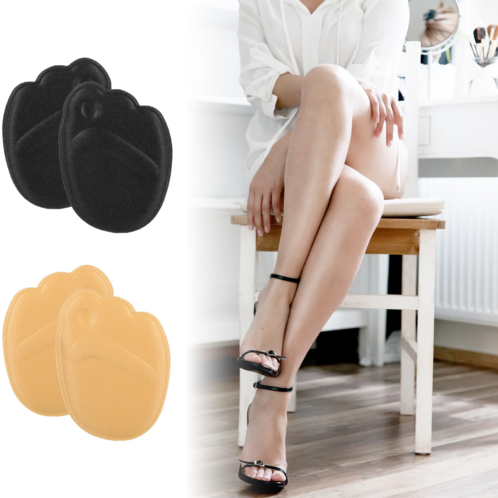 Yuomeaz pads fit a wide range of shoes from sandals to boots.