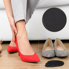 Yuomeaz cushions shown inside a high heel for all-day comfort in formal footwear.