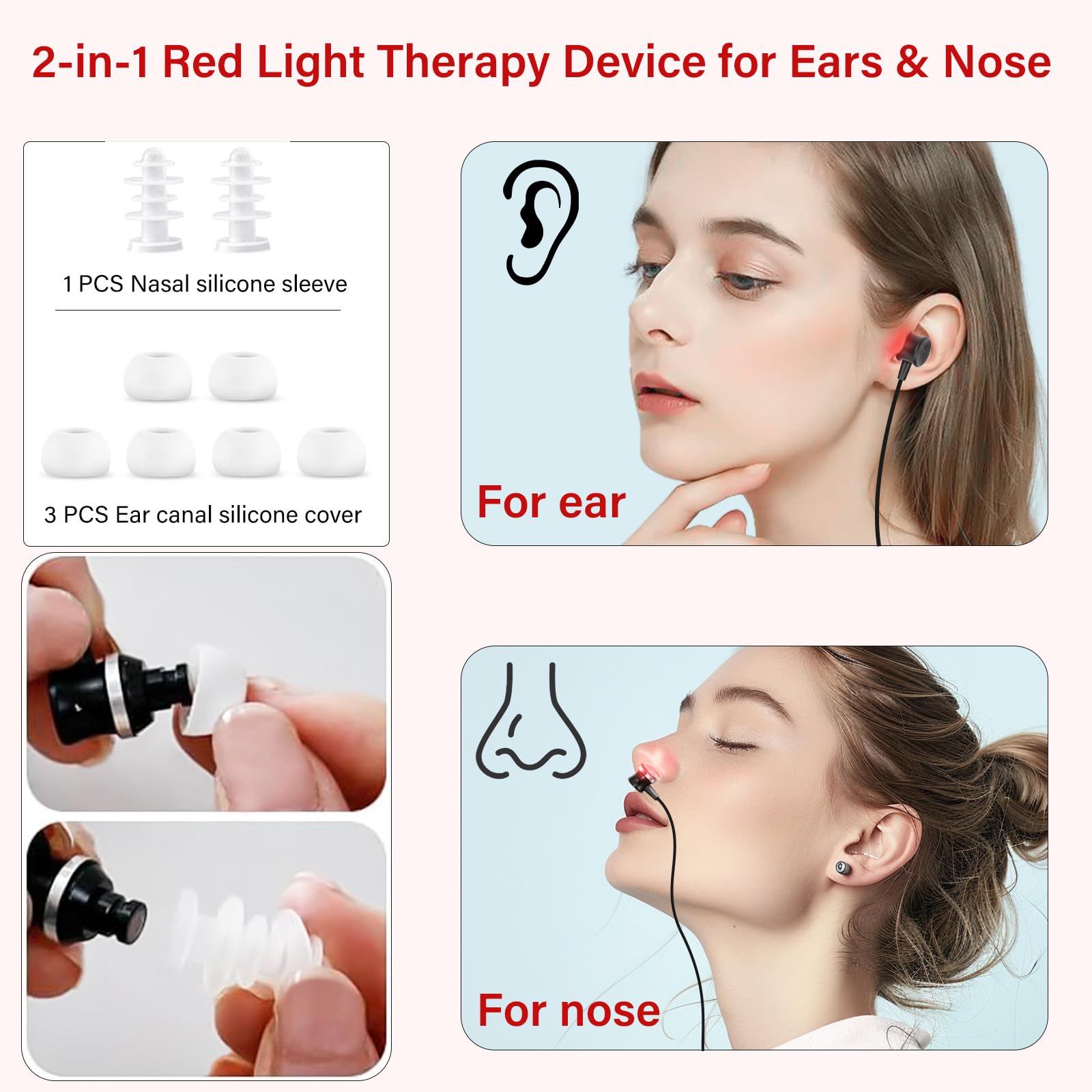 YUQBLITTY silicone ear tips S-M for comfortable fit and hygienic reuse