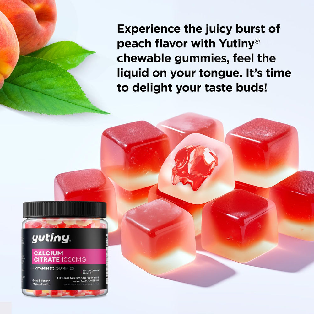 Yutiny calcium gummies produced in a GMP-certified facility.