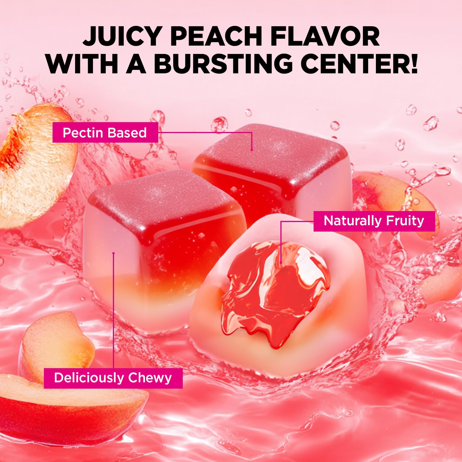 Yutiny vegan, pectin-based gummies suitable for vegan lifestyles.