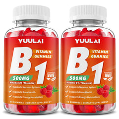 YUULAI B1 Gummies Raspberry – tasty energy support for daily routines.