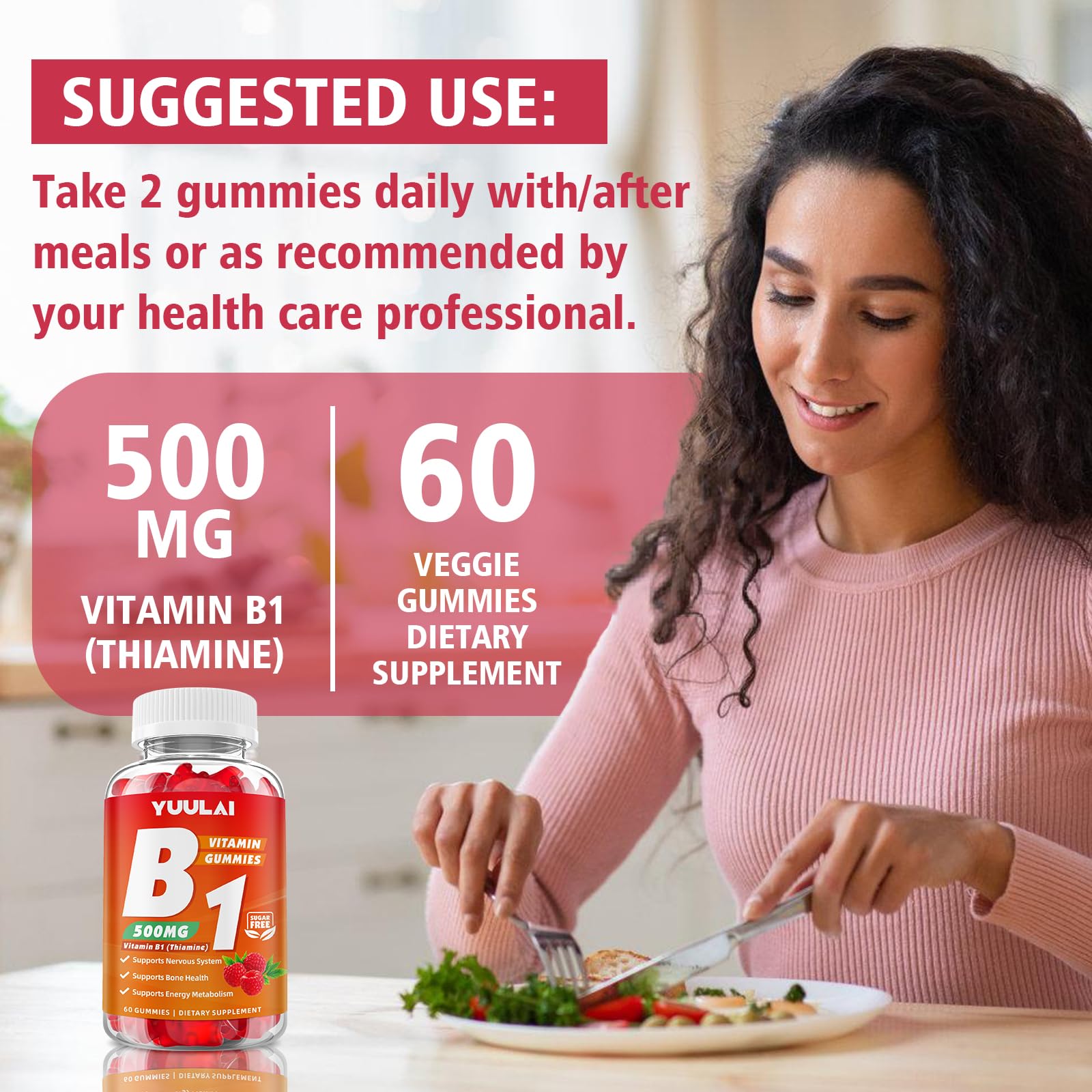 Gummies with magnesium support energy metabolism and nervous system upkeep.