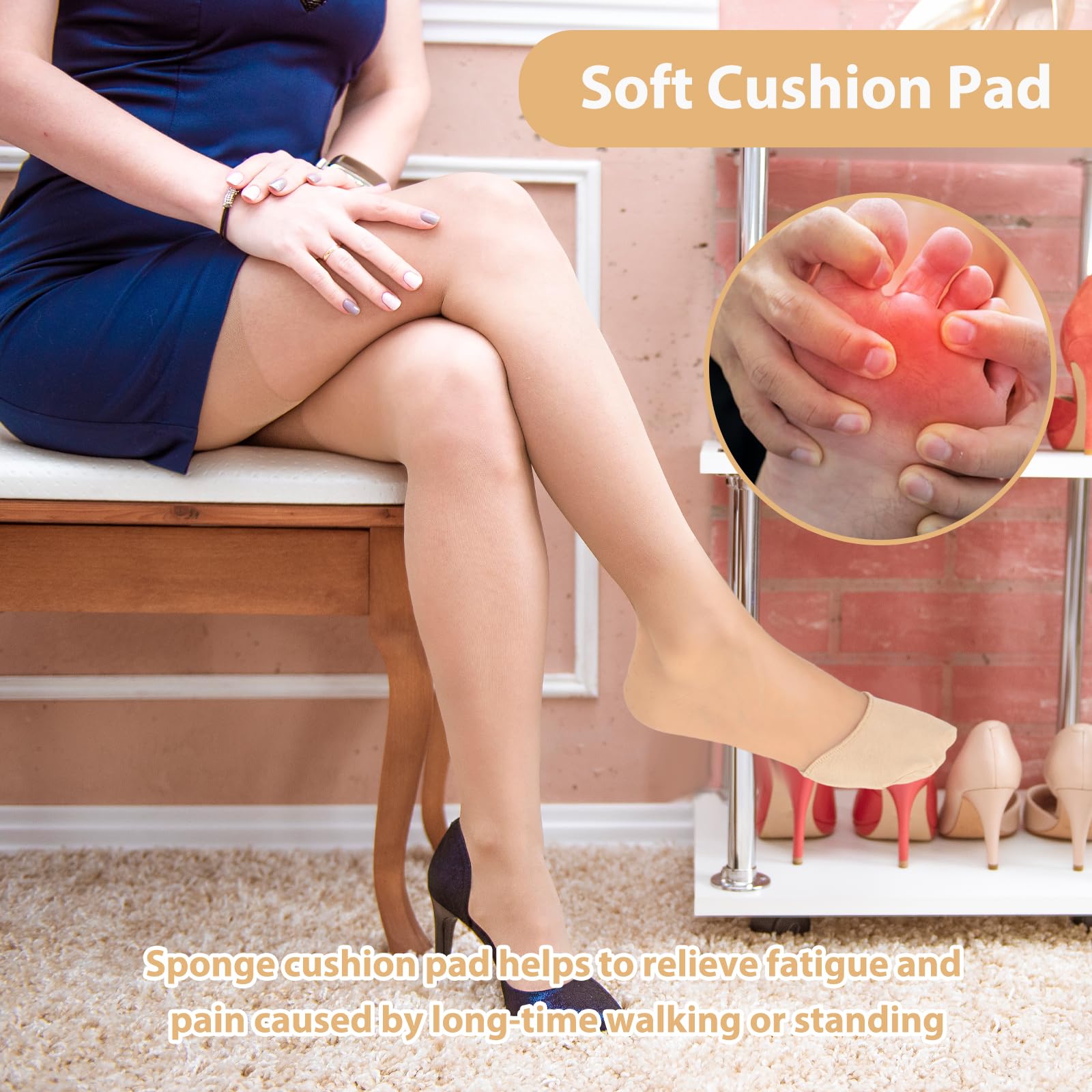 YUXIANLB one-size regular fit forefoot pads for US Alpha sizing.