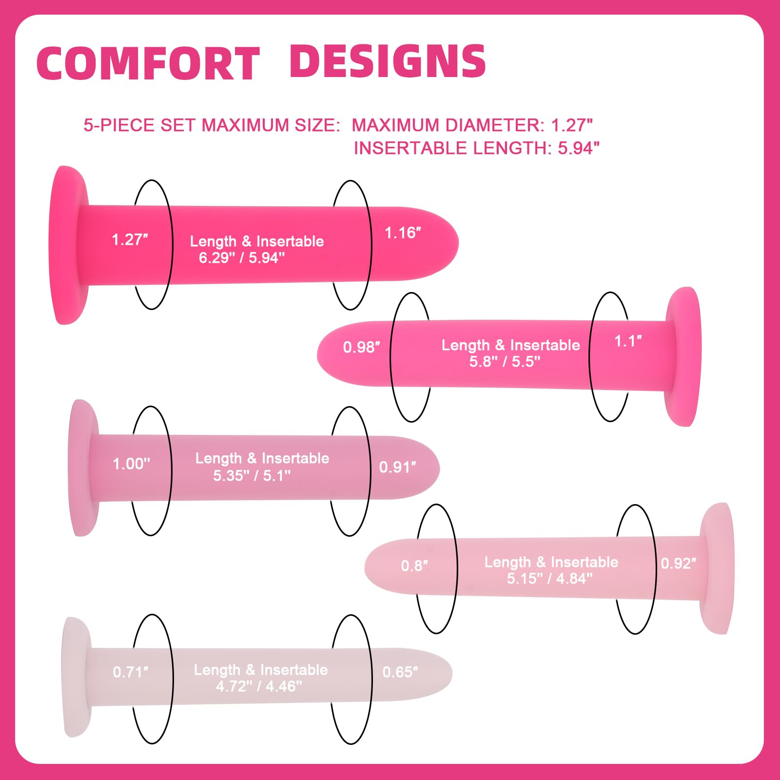 YYGXIAN silicone pelvic floor trainer Step 3 mid-size for balanced routines