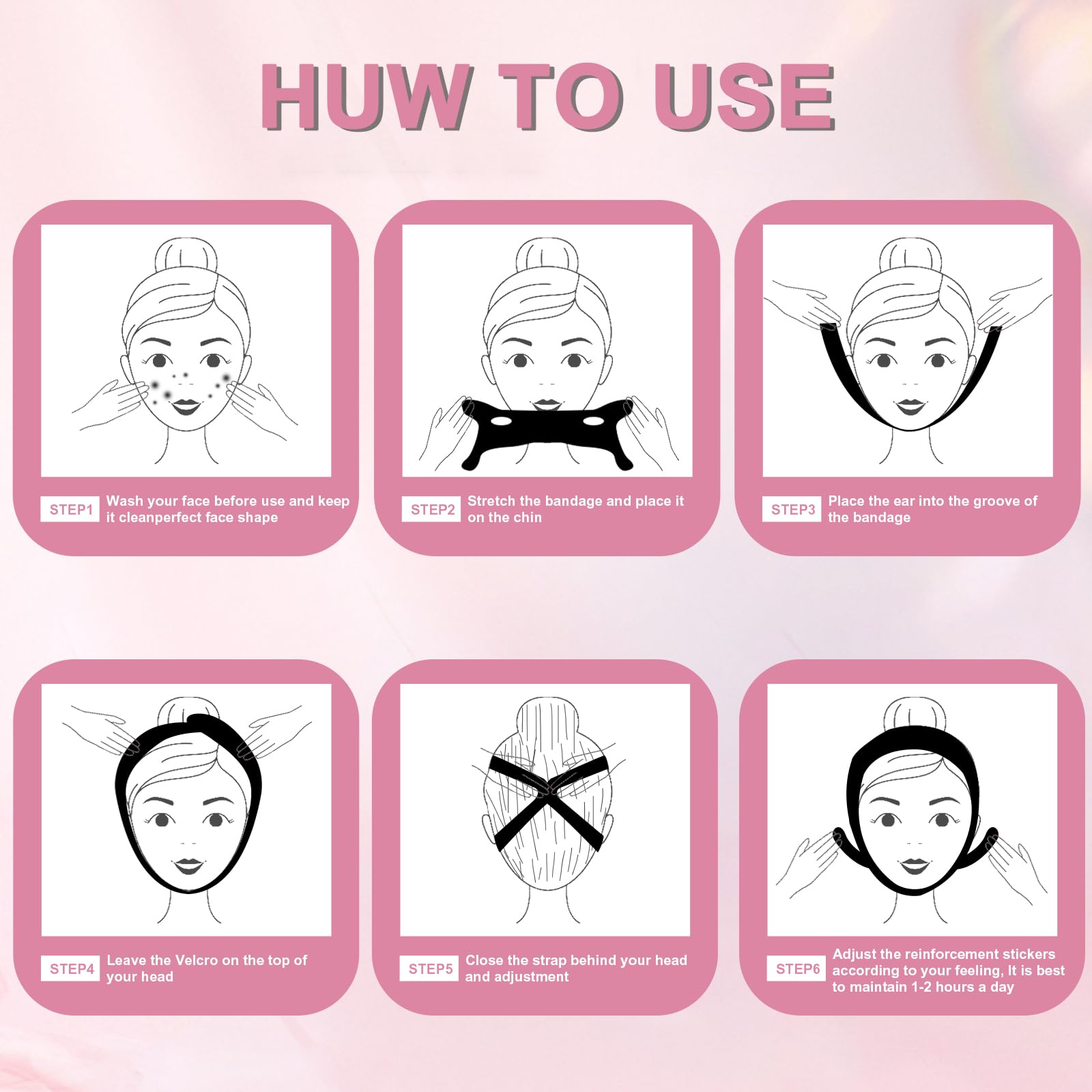 YZWONLY chin strap worn during sleep for secure placement and gentle pressure.