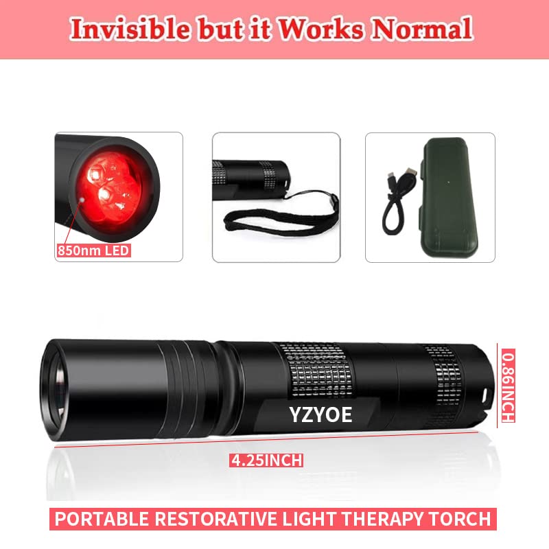 YZYOE luz infrarroja para la cara, cuidado de la piel y sensación relajante.