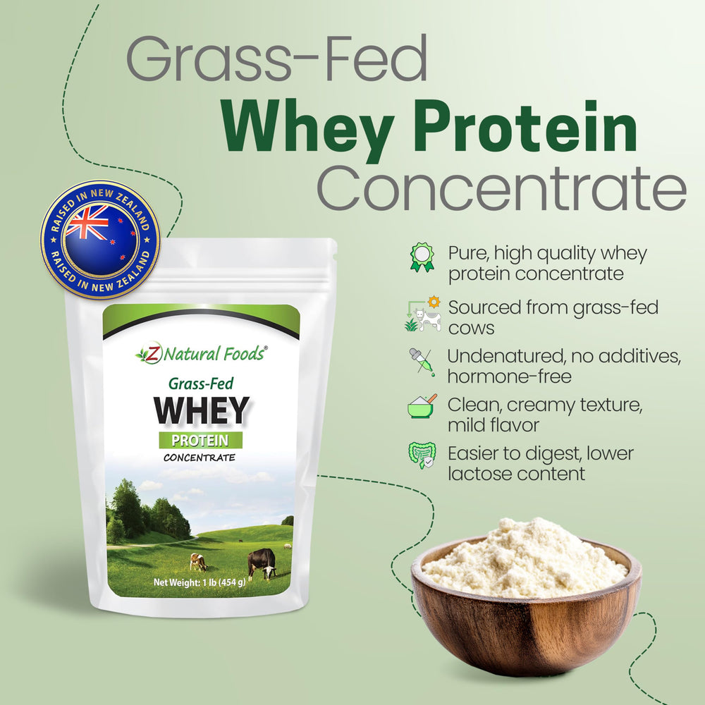 Z Natural Foods whey powder scoop ready to mix in shakes