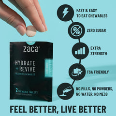 Zaca Recovery chewables pack display ready for travel