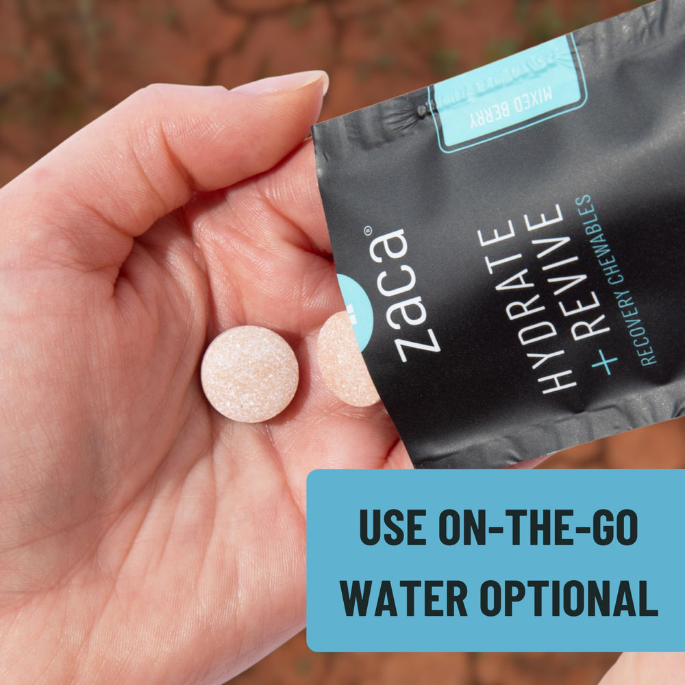 Zaca Recovery workout lifestyle shot demonstrates flexible use after training