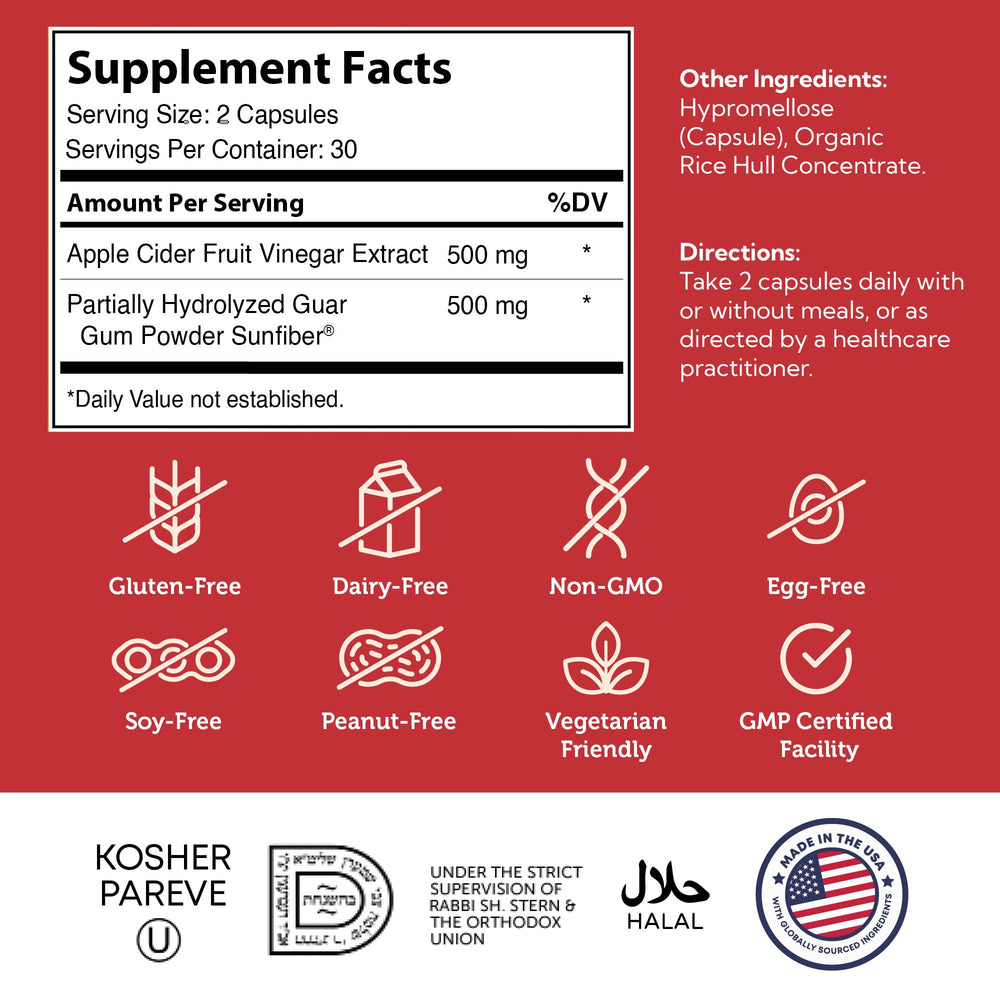 Zahler capsules pictured with a meal to support mindful portions