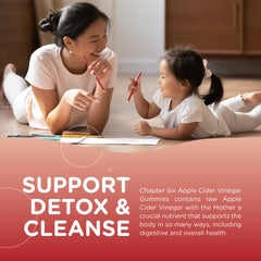 Zahler Apple Cider Vinegar Gummies serving shows easy daily detox and digestion support