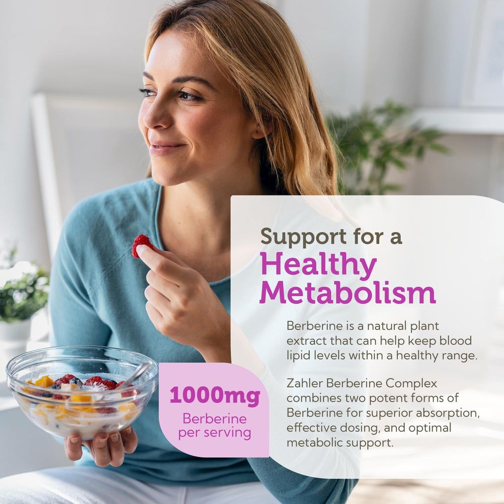 Zahler Berberine daily-dose pack pictured for a simple routine