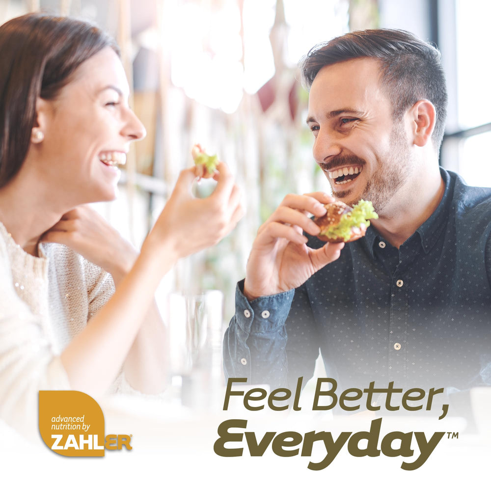 Zahler CandAid unflavored capsules designed for sensitive stomachs in use.