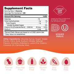 Close-up of Zahler Chapter One Vitamin D3 gummies texture